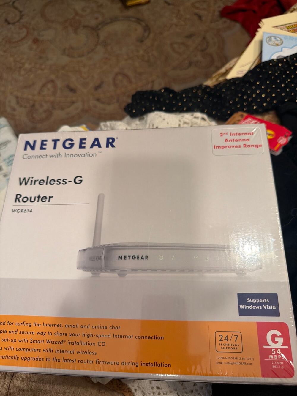 NETGEAR Vintage WGR614 Wireless-G Router 54 Mbps 802.11g Sealed New in Box